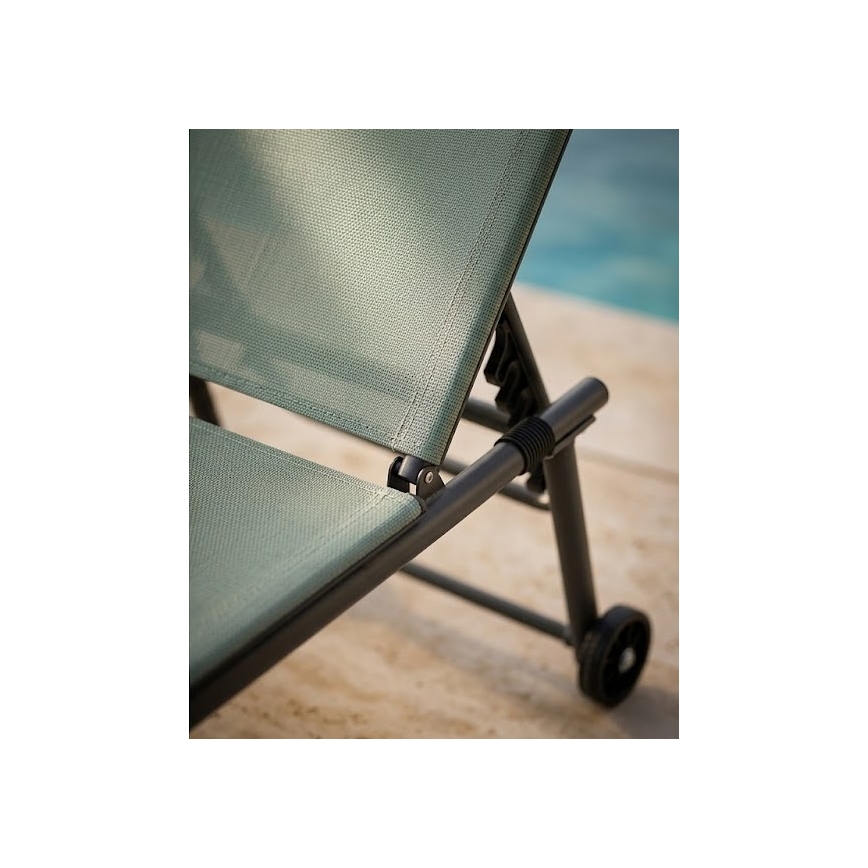 Tumbona reclinable TERA 57x185 cm verde