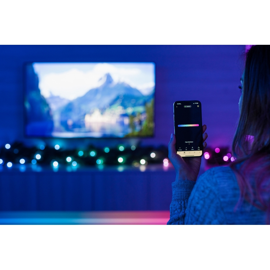 Twinkly - Guirnalda navideña LED RGBW regulable, 50 LEDs, 2,7 m, Wi-Fi
