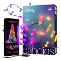 Twinkly - LED RGB guirnalda navideña regulable CANDIES 200xLED 14 m USB Wi-Fi