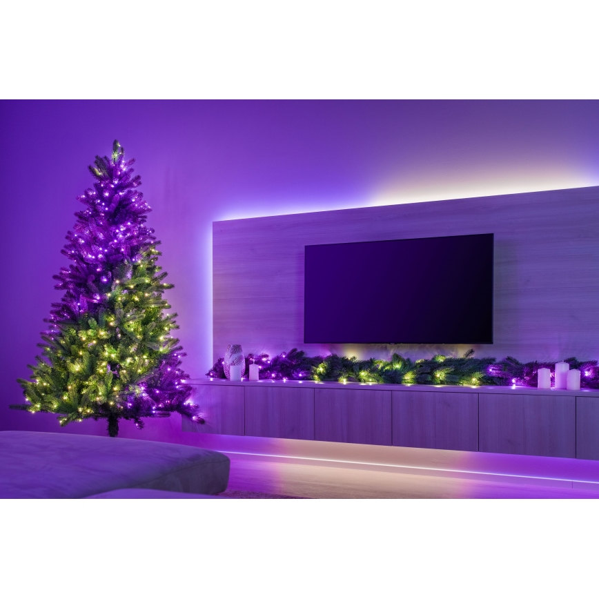 Twinkly - Árbol de Navidad LED RGBW regulable TREE 435 LEDs 2,1 m Wi-Fi