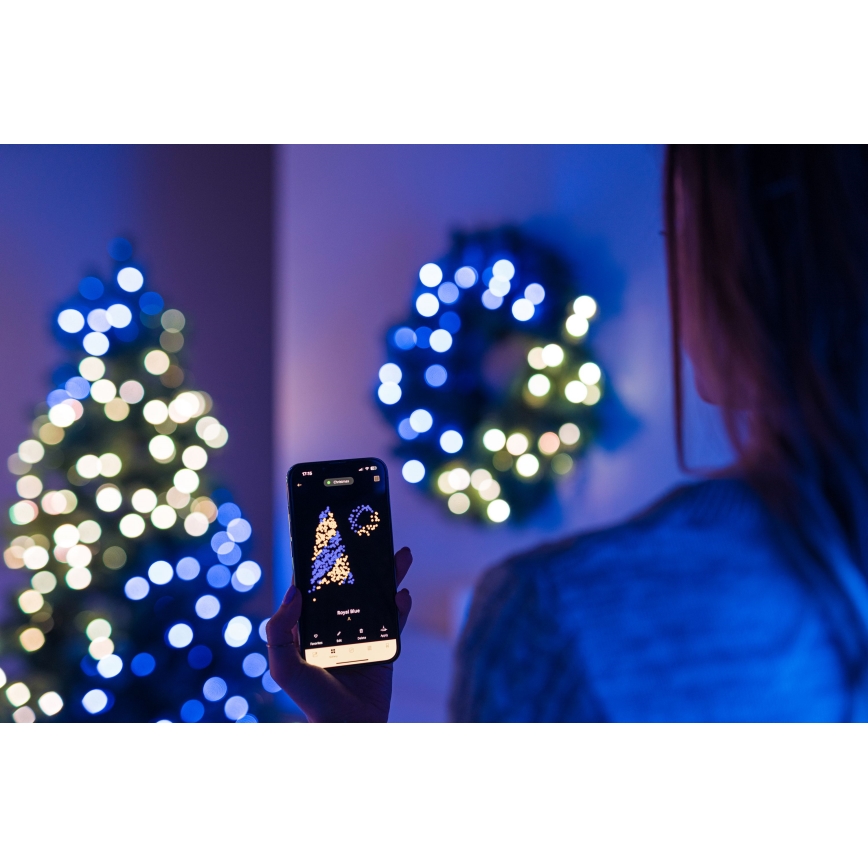 Twinkly - Árbol de Navidad LED RGBW regulable TREE 435 LEDs 2,1 m Wi-Fi
