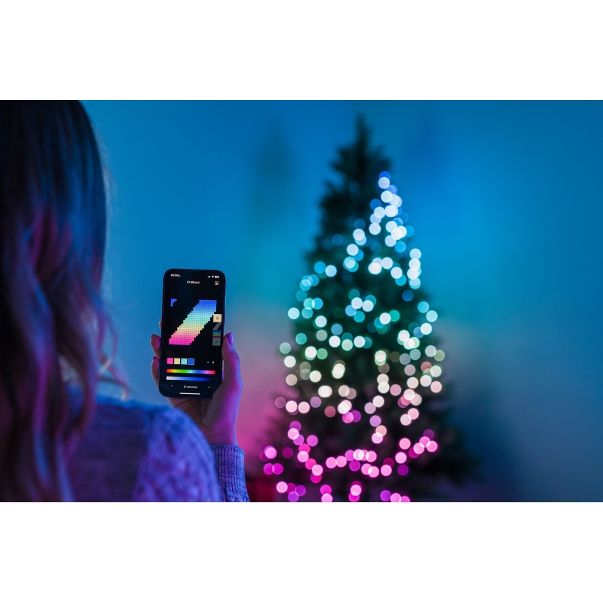 Twinkly - Árbol de Navidad LED RGBW regulable TREE 435 LEDs 2,1 m Wi-Fi