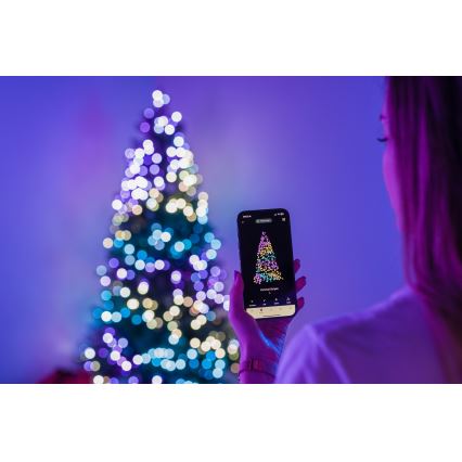 Twinkly - Árbol de Navidad LED RGBW regulable TREE 435 LEDs 2,1 m Wi-Fi