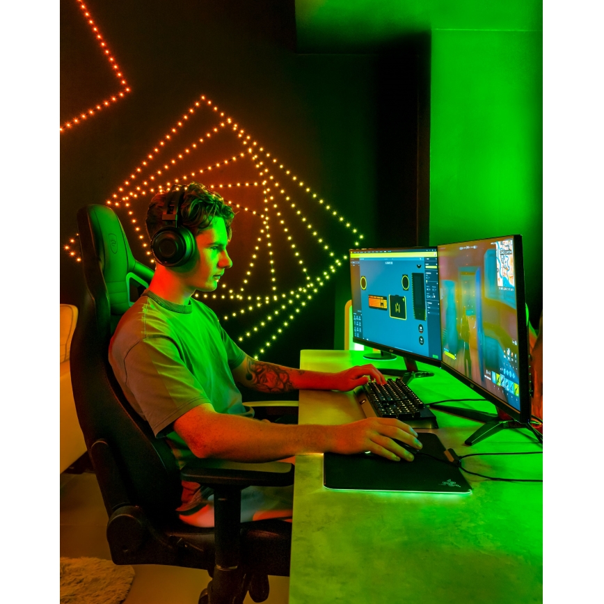 Twinkly - Guirnalda DOTS LED RGB regulable, 60 LEDs, 7 m, USB y Wi‑Fi