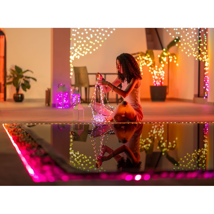 Twinkly - Guirnalda DOTS LED RGB regulable, 60 LEDs, 7 m, USB y Wi‑Fi