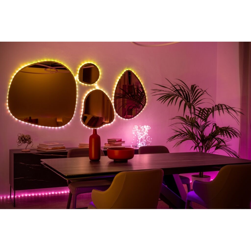 Twinkly - Tira LED RGB regulable exterior DOTS 200xLED 10 m IP44 WiFi