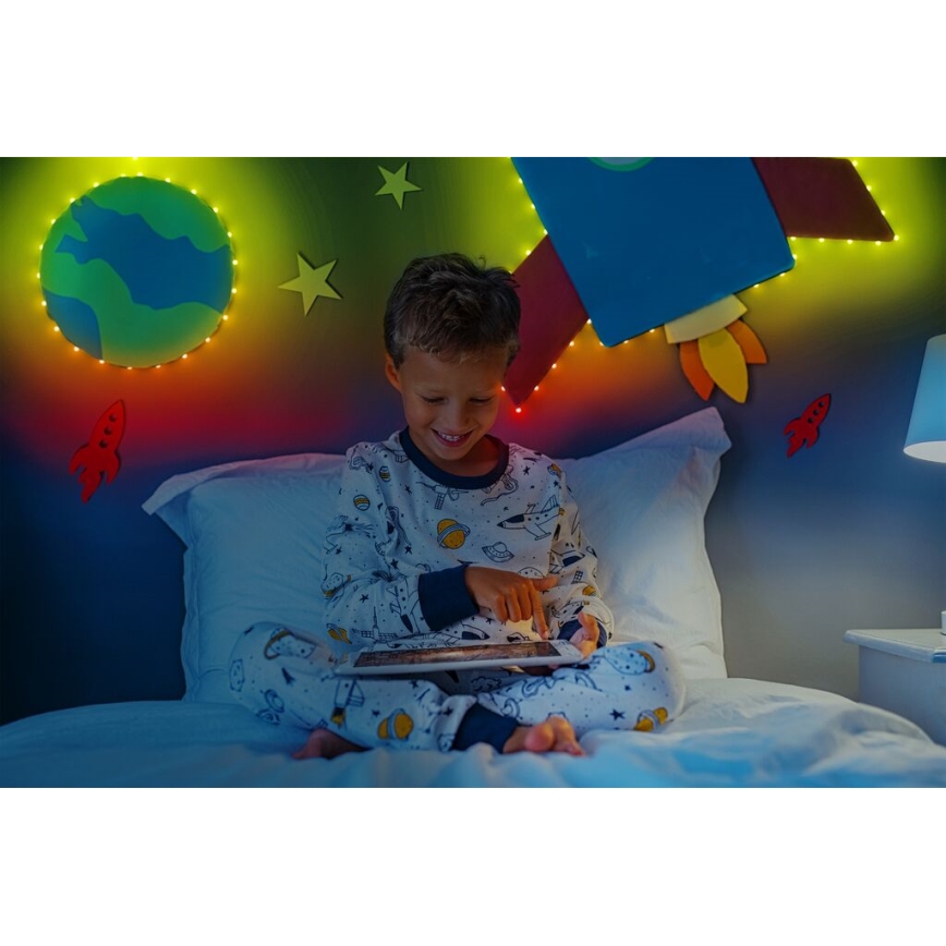 Twinkly - Tira LED RGB regulable para exteriores DOTS 200xLED 10 m IP44 Wi-Fi