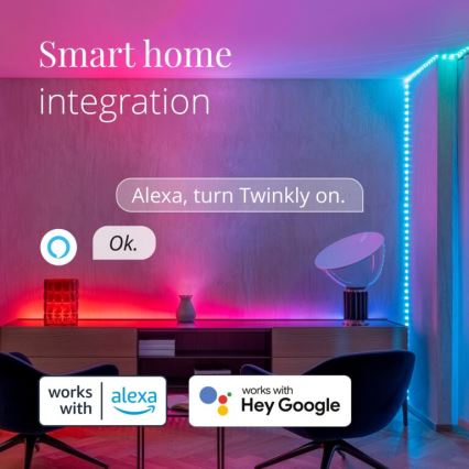 Twinkly - Tira LED RGB regulable para exteriores DOTS 200xLED 10 m IP44 Wi-Fi