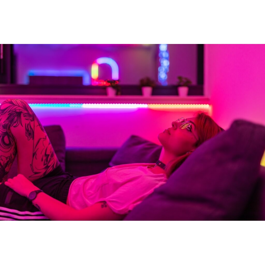 Twinkly - LED RGB Tira extensible regulable LINE 100xLED 1,5 m Wi-Fi