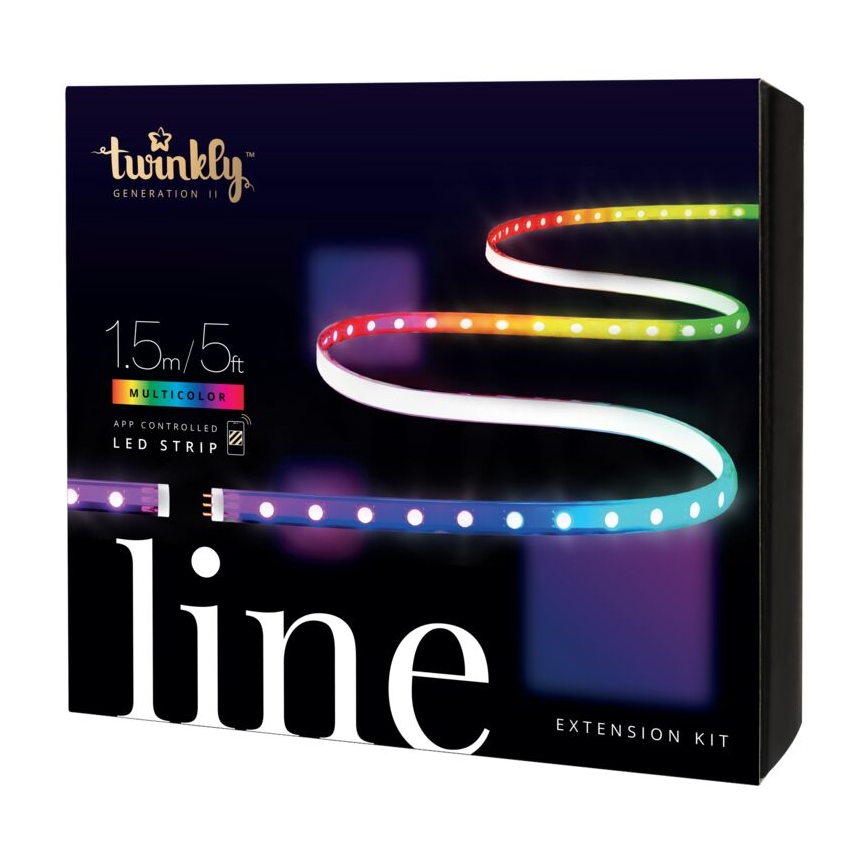 Twinkly - LED RGB Tira extensible regulable LINE 100xLED 1,5 m Wi-Fi