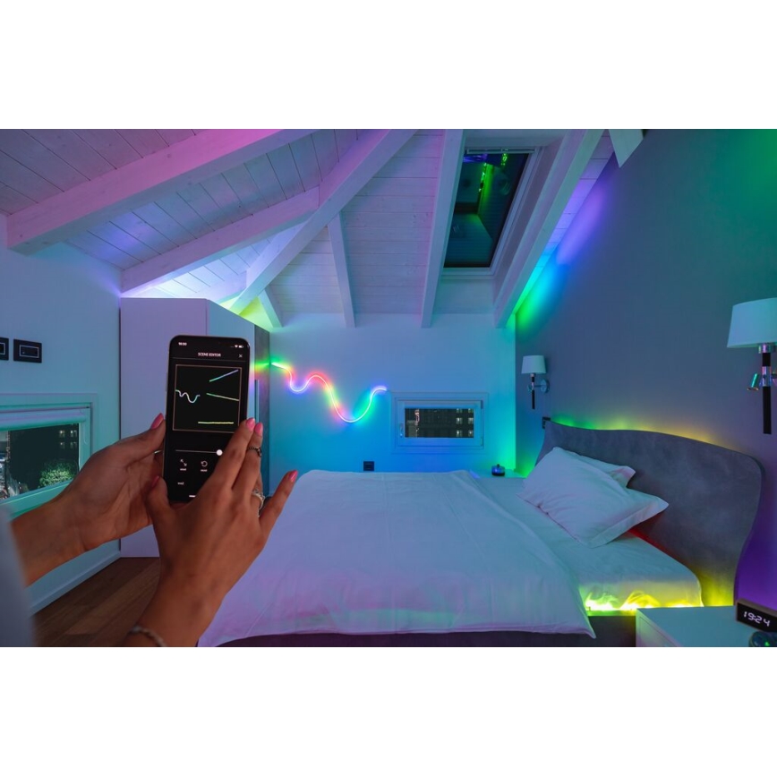 Twinkly - LED RGB Tira regulable LINE 100xLED 1,5 m Wi-Fi