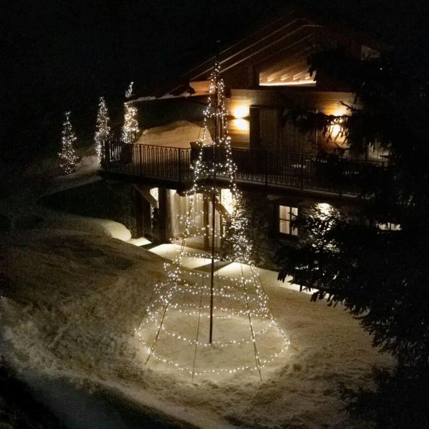 Twinkly - Árbol de Navidad de exterior LED RGBW regulable LIGHT TREE 750xLED 4m IP44 Wi-Fi