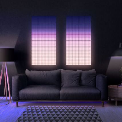 Twinkly - SET 6xLED RGB Panel regulable SQUARES 64xLED 16x16 cm Wi-Fi