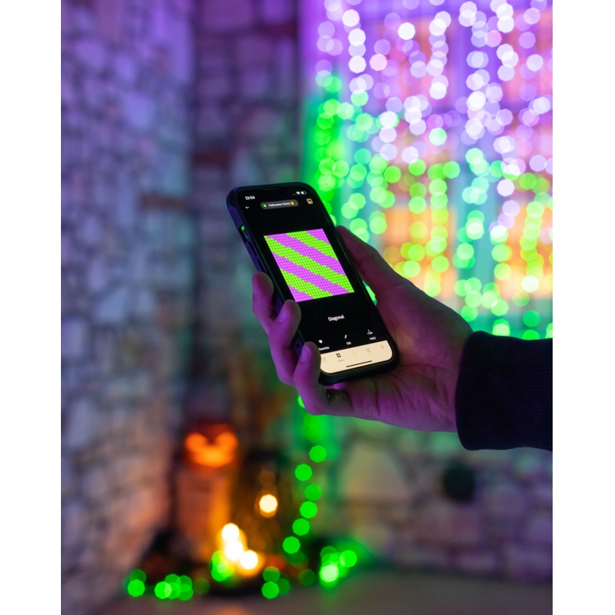 Twinkly - Cadena para exterior regulable LED RGBW STRINGS 250 LEDs 23,5 m IP44 Wi-Fi