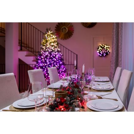 Twinkly - Cadena para exterior regulable LED RGBW STRINGS 250 LEDs 23,5 m IP44 Wi-Fi