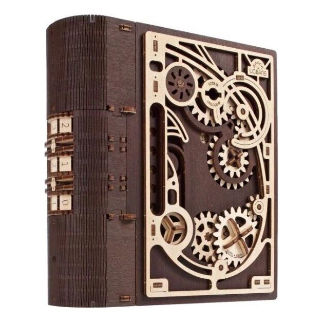 Ugears - Rompecabezas mecánico 3D de madera Libro de los Secretos