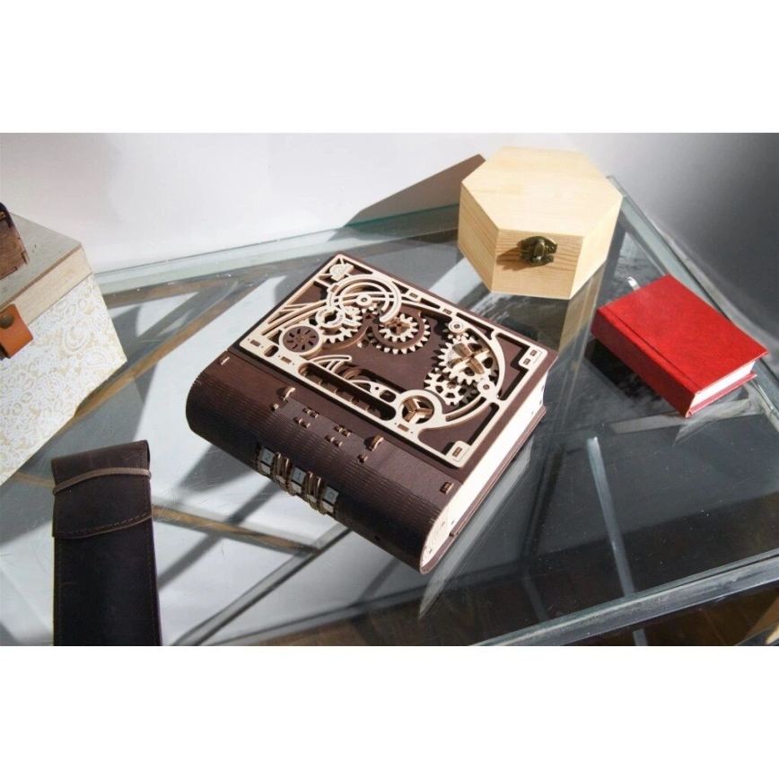 Ugears - Rompecabezas mecánico 3D de madera Libro de los Secretos