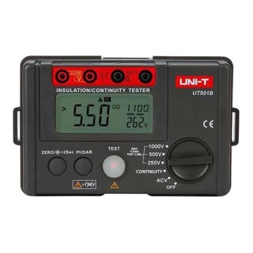 Uni-T UT501B - Probador de resistencia de aislamiento (6x AA)