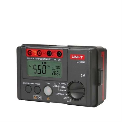 Uni-T UT501B - Probador de resistencia de aislamiento (6x AA)