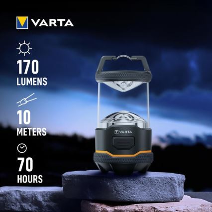 Varta 16550101111 - Linterna de camping LED L10 LED/4xAA IP54