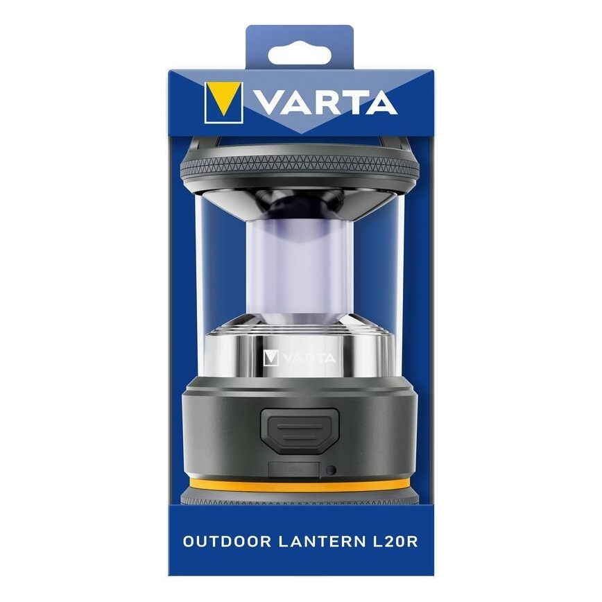 Varta 17550101111 - Linterna LED de camping L20, 3,6 V, 2600 mAh, IP54
