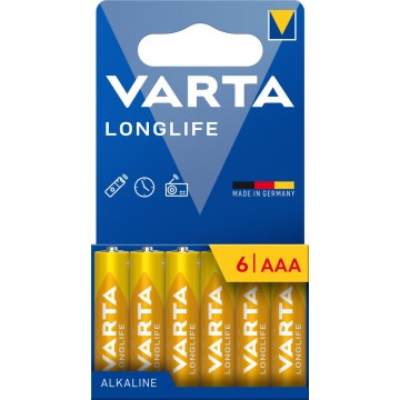 Varta 4103101746 - 6 pilas alcalinas LONGLIFE AAA 1,5V