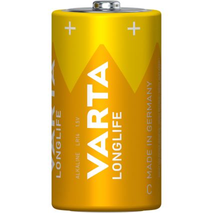 Varta 4114101422 - 2 unidades Pilas alcalinas LONGLIFE LR14/C 1,5V