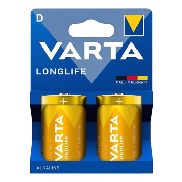 Varta 4120101422 - 2 pz Batería alcalina LONGLIFE D 1,5V