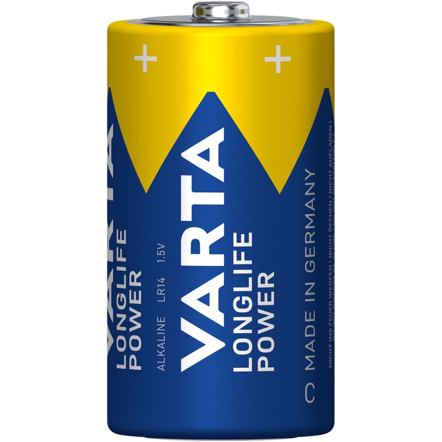 Varta 4914121422 - 2 unidades Pilas alcalinas LONGLIFE POWER LR14/C 1,5V