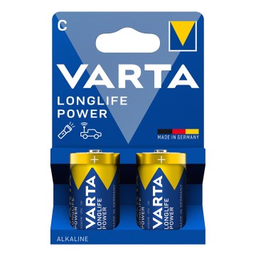 Varta 4914121422 - 2 unidades Pilas alcalinas LONGLIFE POWER LR14/C 1,5V