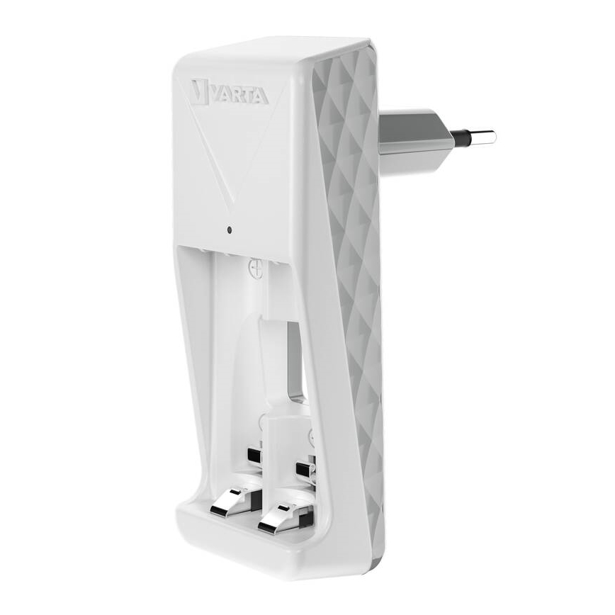 Varta 57656101451 - Cargador de baterías recargables 2x AA/AAA, 2100 mAh, 230 V