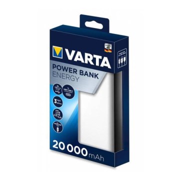 Varta 57978101111  - Power Bank ENERGY 20000mAh/2x2,4V blanco