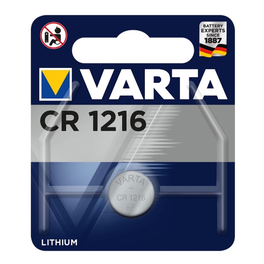 Varta 6216 - 1 unidad Batería de litio CR1216 3V