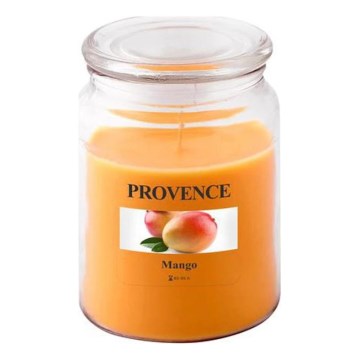 Vela aromática MANGO, 510 g — 85–95 horas de combustión