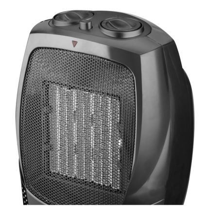 Ventilador con elemento calefactor cerámico RIN 1500W/230V negro