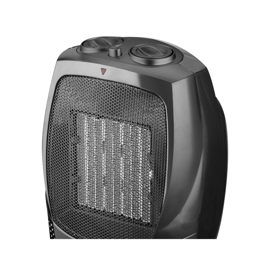 Ventilador con elemento calefactor cerámico RIN 1500W/230V negro