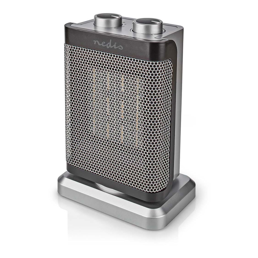 Ventilador con resistencia cerámica 1000/1500W/230V plata