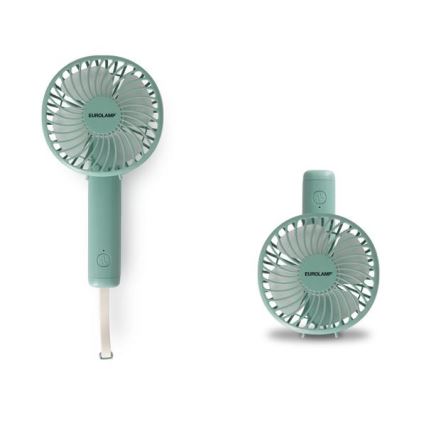 Ventilador de bolsillo recargable 5W/5V 1200 mAh turquesa