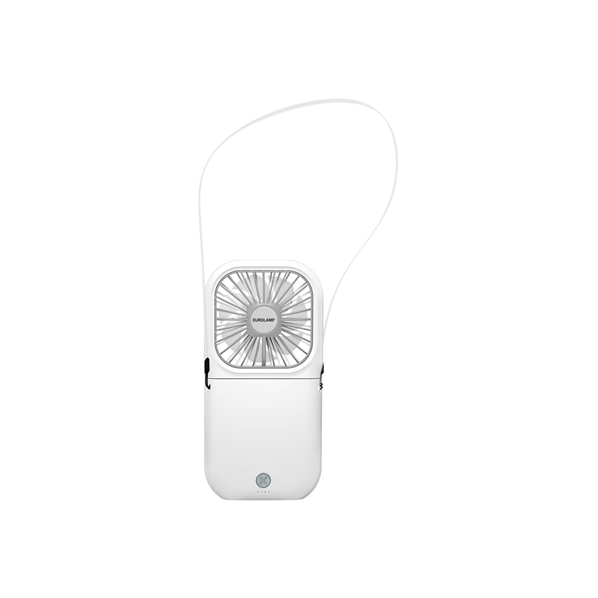 Ventilador de bolsillo recargable 5W/5V 2500 mAh blanco