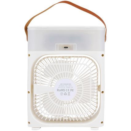 Ventilador de mesa LED RGB con efecto de niebla 10W/5V