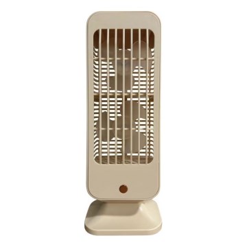 Ventilador de mesa recargable 5W/5V, 1200 mAh, beige