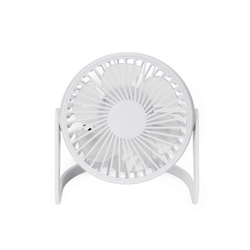 Ventilador de mesa USB diámetro 15 cm blanco