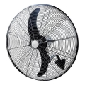 Ventilador de pared 180W/230V, diámetro 66 cm, negro + control remoto