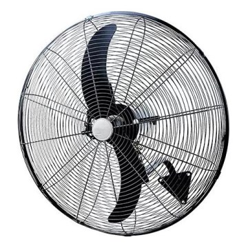 Ventilador de pared 180W/230V, diámetro 66 cm, negro + control remoto