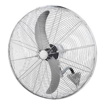 Ventilador de pared 180W/230V Ø 66 cm plateado + mando a distancia