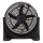 Ventilador de pie 100W/230V, diámetro 50 cm, negro