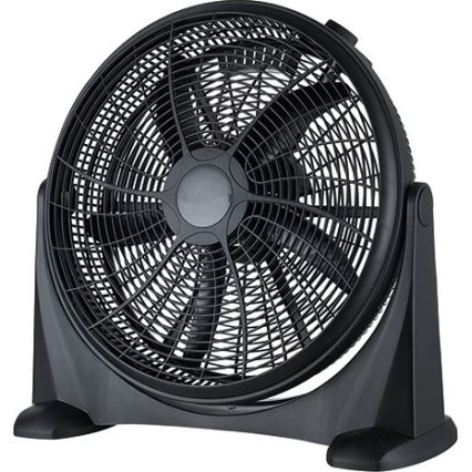 Ventilador de pie 100W/230V, diámetro 50 cm, negro