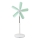 Ventilador de pie 15W/230V 100 cm blanco/verde