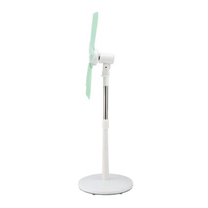 Ventilador de pie 15W/230V 100 cm blanco/verde