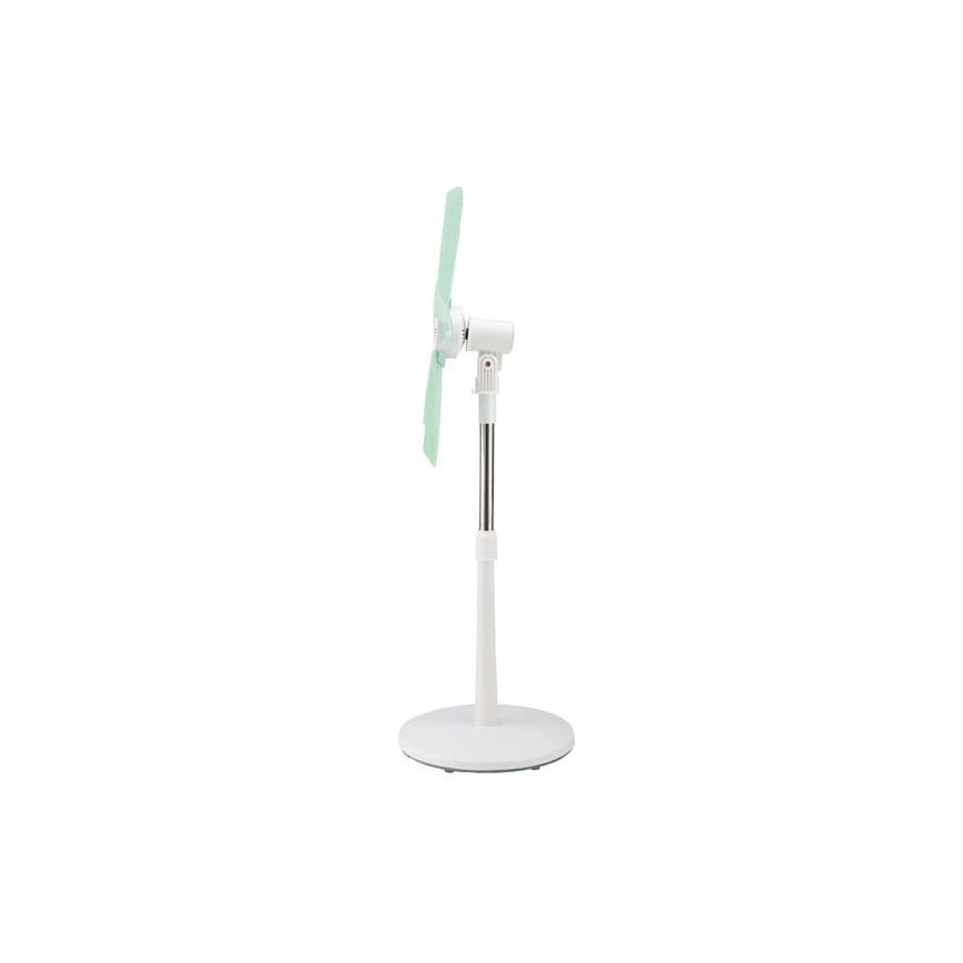 Ventilador de pie 15W/230V 100 cm blanco/verde